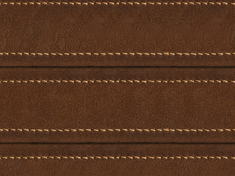 Seamless Brown Quilted Fine Grain Soft Leather