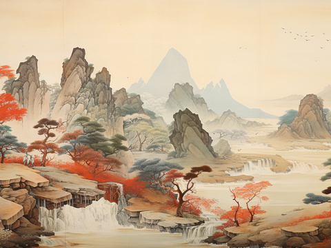 Chinese landscape wallpaper