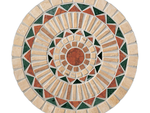 Buckle-free round stone mosaic mosaic floor tile sidewalk road ground square paving