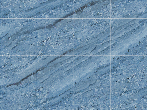 Seamless Modern Blue Marble Stone Geometric Splicing Parquet Pattern Tile Floor Tile Wall Tile