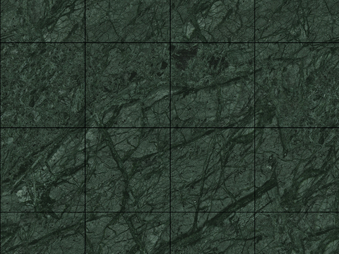 Seamless Modern Green Marble Stone Geometric Splicing Parquet Pattern Tile Floor Tile Wall Tile