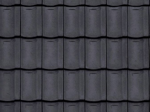 Seamless Chinese Building Roof Blue Clay Asphalt Tiles