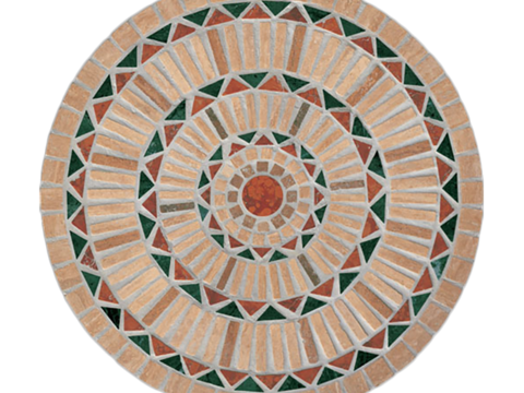 Buckle-free round stone mosaic mosaic floor tile sidewalk road ground square paving