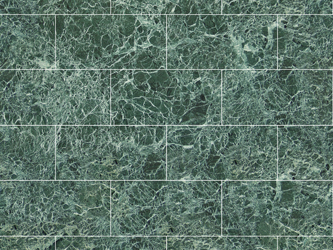 Seamless Modern Green Marble Stone Geometric Splicing Parquet Pattern Tile Floor Tile Wall Tile