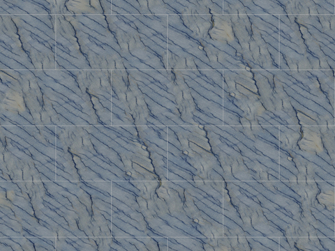 Seamless Modern Blue Marble Stone Geometric Splicing Parquet Pattern Tile Floor Tile Wall Tile