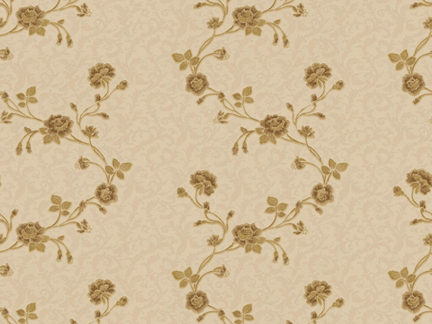 Seamless Modern European Style Floral Pattern Wallpaper Wallpaper Wall Cloth