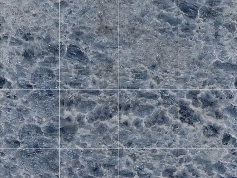 Seamless Modern Blue Marble Stone Geometric Splicing Parquet Pattern Tile Floor Tile Wall Tile