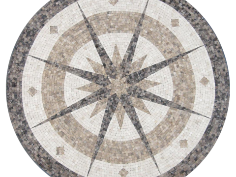 Buckle-free round stone mosaic mosaic floor tile sidewalk road ground square paving