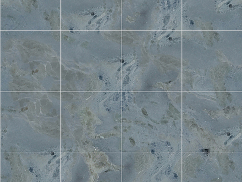 Seamless Modern Blue Marble Stone Geometric Splicing Parquet Pattern Tile Floor Tile Wall Tile