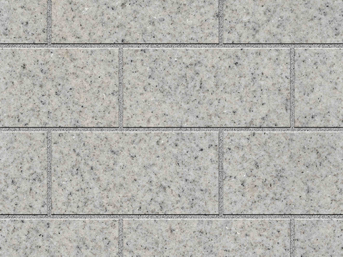 Seamless sesame gray granite stone parquet floor tile sidewalk road ground square paving