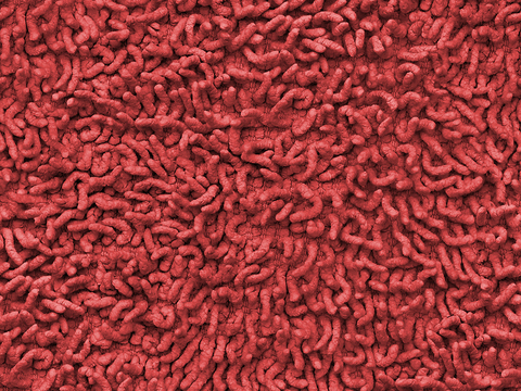 Seamless Modern Hotel Office Red Coarse Texture Plush Carpet Floor Mat