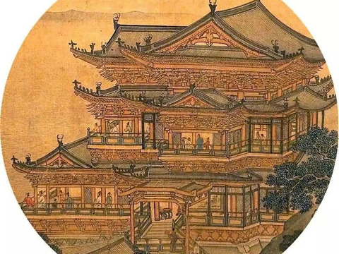 New Chinese architectural decorative painting