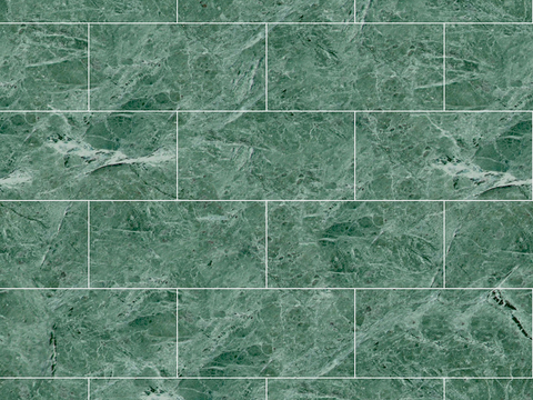 Seamless Modern Green Marble Stone Geometric Splicing Parquet Pattern Tile Floor Tile Wall Tile