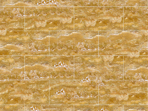 Seamless Modern Yellow Marble Stone Geometric Splicing Parquet Pattern Tile Floor Tile Wall Tile