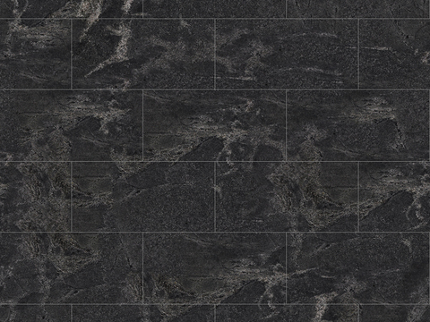 Seamless Modern Black Marble Stone Geometric Splicing Parquet Pattern Tile Floor Tile Wall Tile