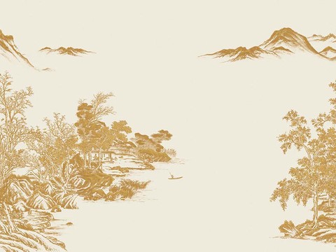 New Chinese Landscape Wallpaper