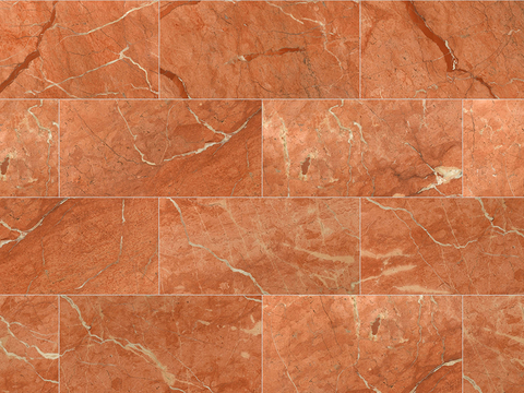 Seamless Modern Red Marble Stone Geometric Splicing Parquet Pattern Tile Floor Tile Wall Tile