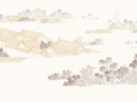 New Chinese Landscape Wallpaper