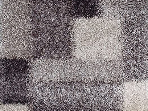 Black and white pile carpet