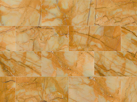 Seamless Modern Yellow Marble Stone Geometric Splicing Parquet Pattern Tile Floor Tile Wall Tile