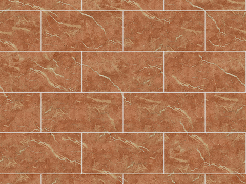 Seamless Modern Red Marble Stone Geometric Splicing Parquet Pattern Tile Floor Tile Wall Tile