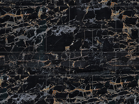 Seamless Modern Black Marble Stone Geometric Splicing Parquet Pattern Tile Floor Tile Wall Tile