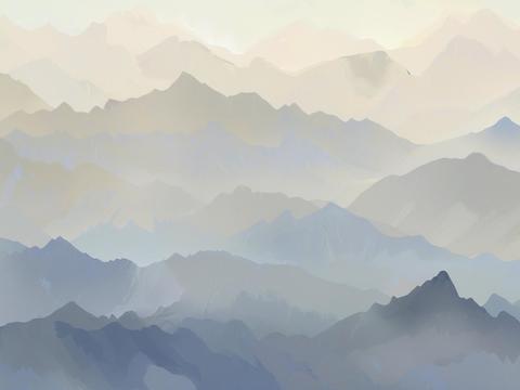 New Chinese Landscape Wallpaper