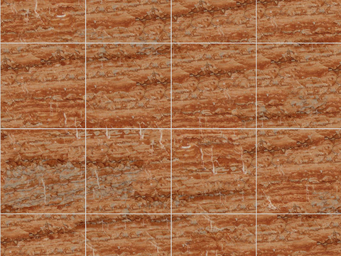 Seamless Modern Red Marble Stone Geometric Splicing Parquet Pattern Tile Floor Tile Wall Tile