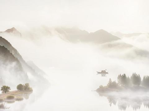 New Chinese Landscape Wallpaper