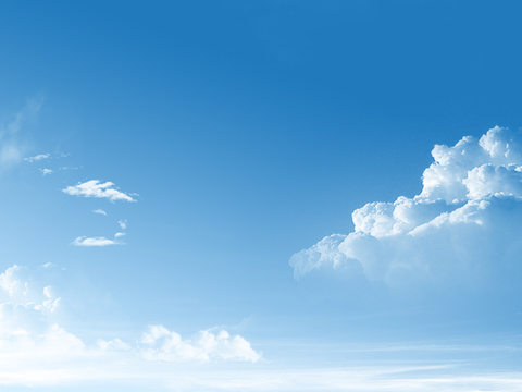 Blue Sky and White Clouds Exterior