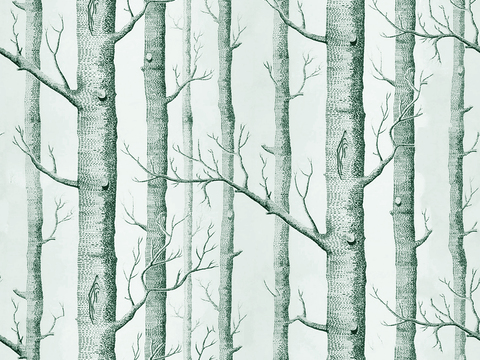 Seamless Modern Tree Plant Pattern Wallpaper Wallpaper Wall Cloth