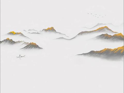 New Chinese Landscape Wallpaper