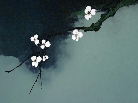 New Chinese Style Plum Blossom Wallpaper