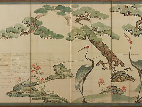 Chinese style flower and bird wallpaper