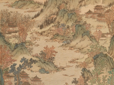 New Chinese Landscape Carpet