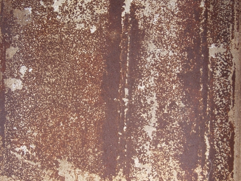 Rusty metal plate