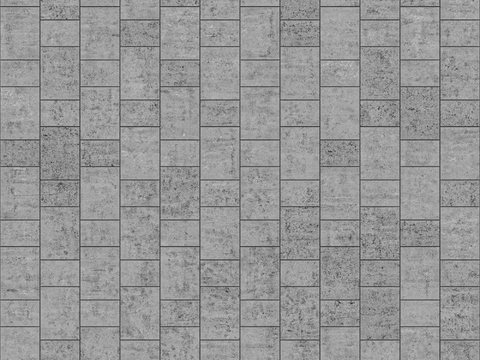 Seamless Concrete Floor Tile Outdoor Stone Ground Staggering Tile Square Tile Cement Floor Tile