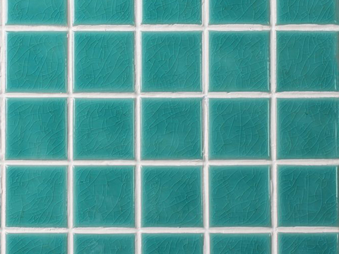 green tile mosaic