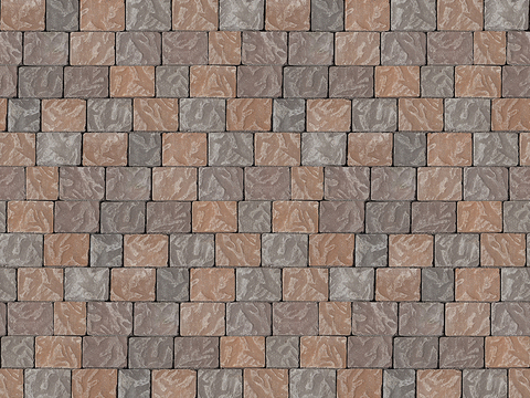 Seamless pottery tile parquet floor tile sidewalk road ground square paving