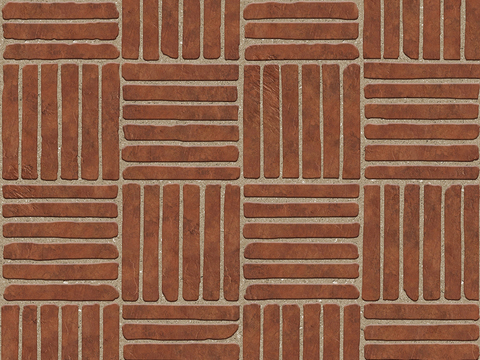 Seamless pottery tile parquet floor tile sidewalk road ground square paving