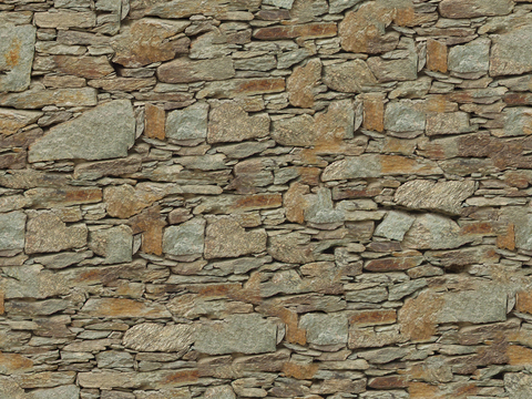 Seamless outdoor building rock block stone wall brick wall ground