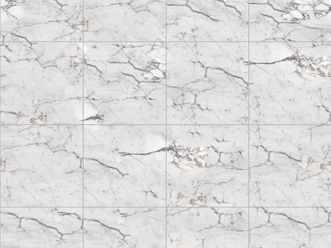 Seamless Modern White Marble Stone Geometric Splicing Parquet Pattern Tile Floor Tile Wall Tile