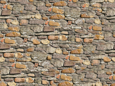 Seamless outdoor building rock block stone wall brick wall ground