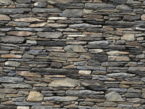 Seamless outdoor building rock block stone wall brick wall ground