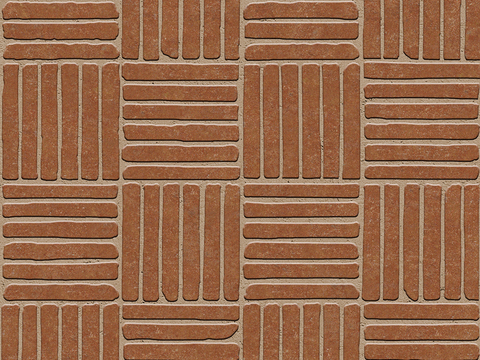 Seamless pottery tile parquet floor tile sidewalk road ground square paving