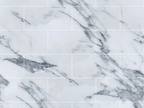 Seamless Modern White Marble Stone Geometric Splicing Parquet Pattern Tile Floor Tile Wall Tile