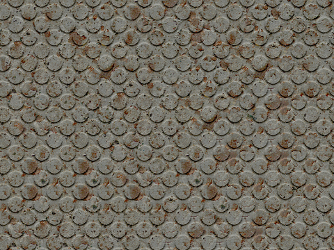 Seamless iron metal plate steel relief texture