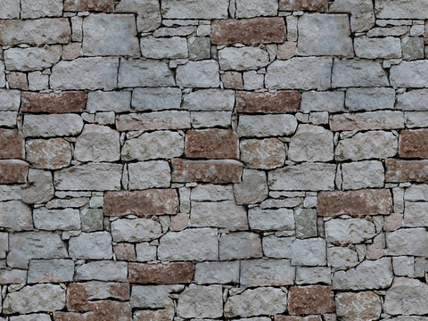 Seamless outdoor building rock block stone wall brick wall ground