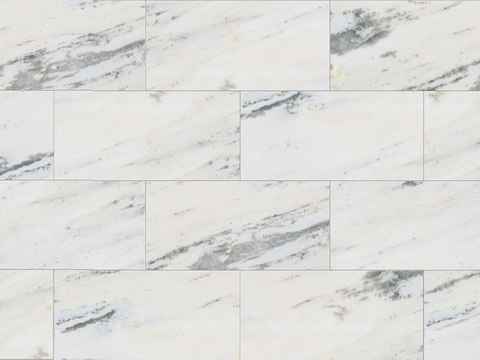 Seamless Modern White Marble Stone Geometric Splicing Parquet Pattern Tile Floor Tile Wall Tile