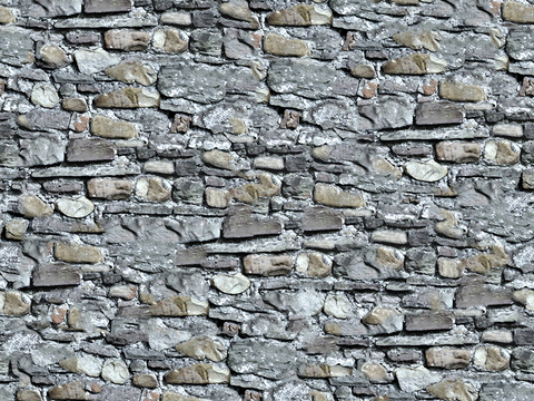 Seamless outdoor building rock block stone wall brick wall ground